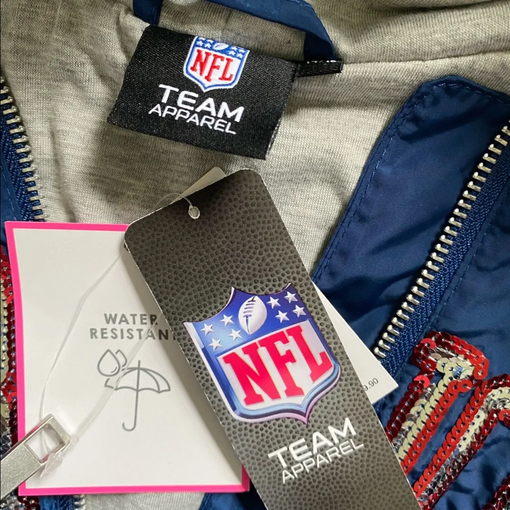 JUSTICE PATRIOTS NFL TEAM APPAREL JACKET SIZE 14/16 MSRP $79.90 NWT